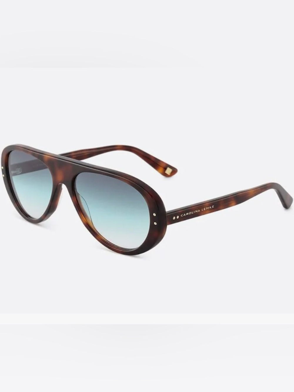 New in box with case Carolina Lemke Tortoiseshell Sunglasses